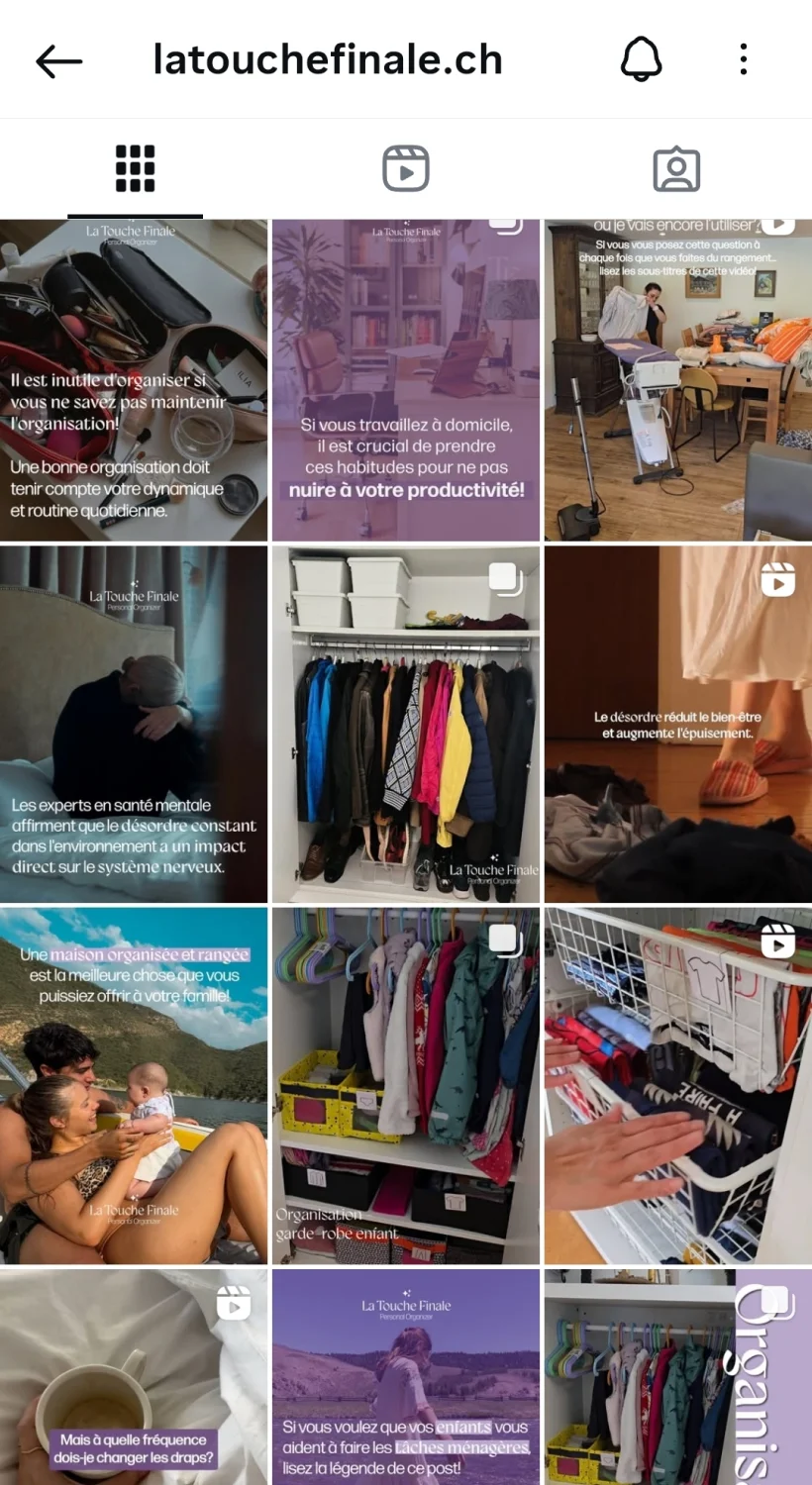 Feed de Instagram da La Touche Finale